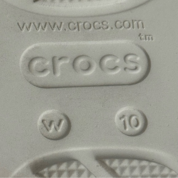 Crocs White Fisherman Jelly Sandals Sz 10 Splash Glossy Coastal Nautical Comfort - Picture 11 of 11